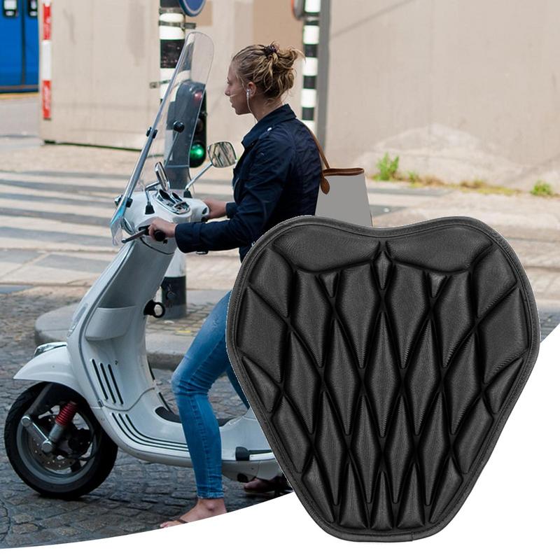 Motorcycle Seat Cushion Pad Comfortable Motorbike Pad Shock Absorption 3D Soft Cover Comfort For Adults Women Men Long Rides