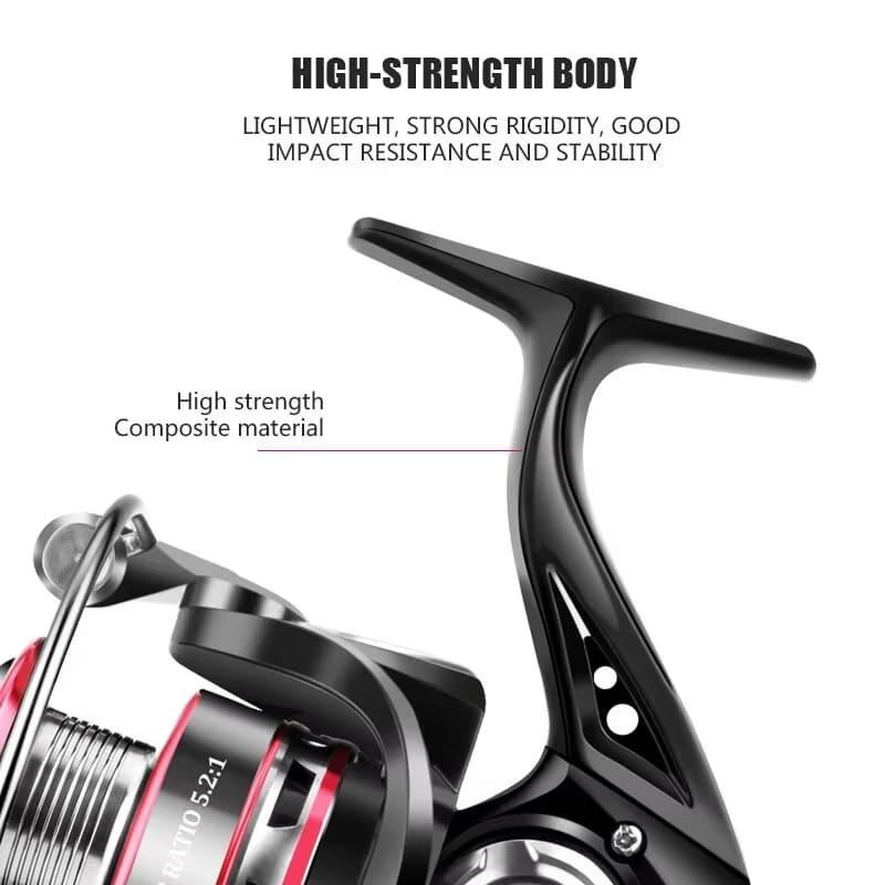 All Metal  1000-7000 Series Spinning Fishing Reel Stainless Steel Bearing Spinning Fishing Reel Up To 8KG Suitable for Sea Fishing Carp
