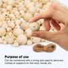 100pcs Bulk Pack Round Wood Beads Multipurpose DIY Wood Beads Wooden Spacer Beads  DIY Crafting