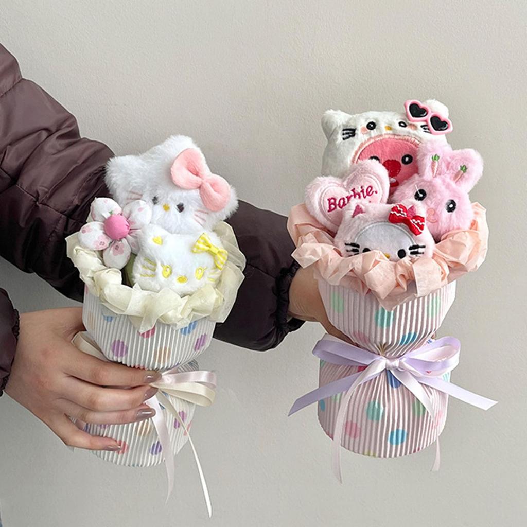 Cute Plush Bouquet, Approximately 26cm, Perfect As a Gift for Birthdays, Friends, Children, Anniversaries, Mother's Day, Weddings, Entrance