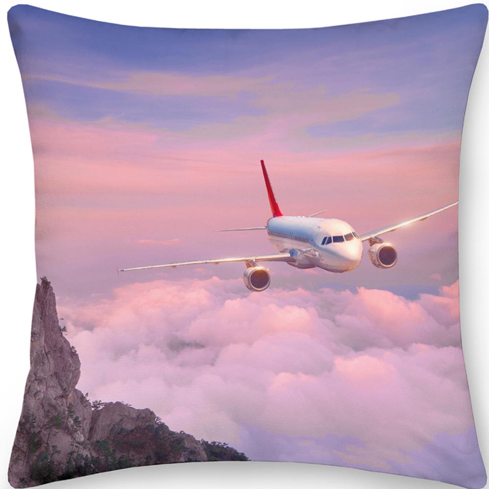Pillow Cover Home Decor Aircraft Cushion  Bedside Sofa Chair Ation