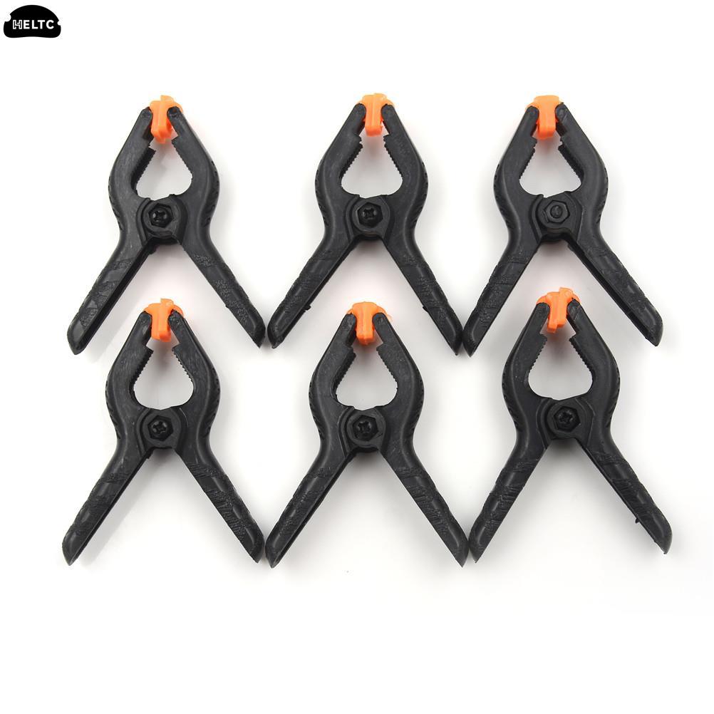 

6pcs/set Micro Toggle Clamps Spring Clips Plastic Nylon DIY Woodworking Spring Clamps for Photo Studio Background Clamp 6.5cm 65mm