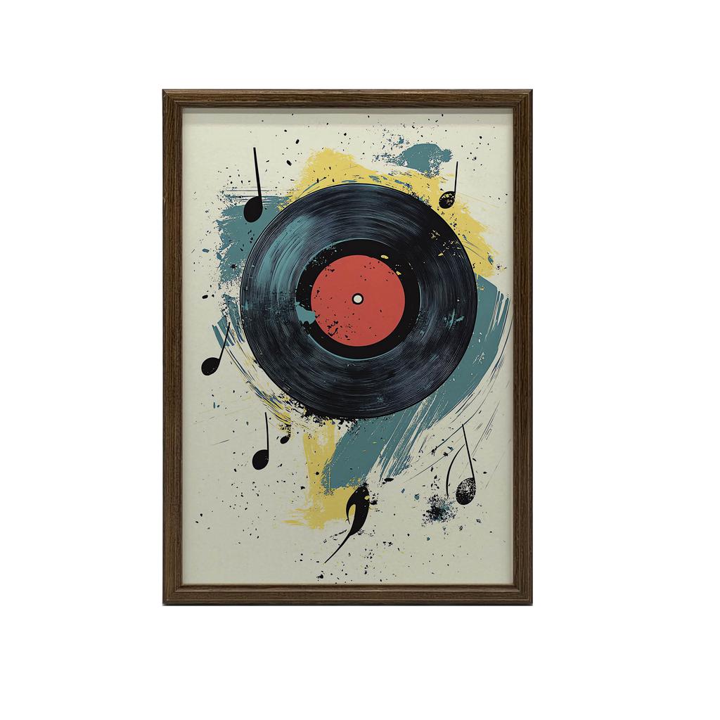 Poster Melodie des Chaos Poster Melodie des Chaos, 40X50 Cm, Aluminiumrahmen Schwarz, Mattes Papier 230 Gsm