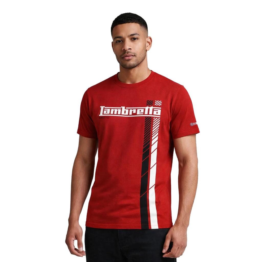 Lambretta Mens Racing Stripe T-Shirt