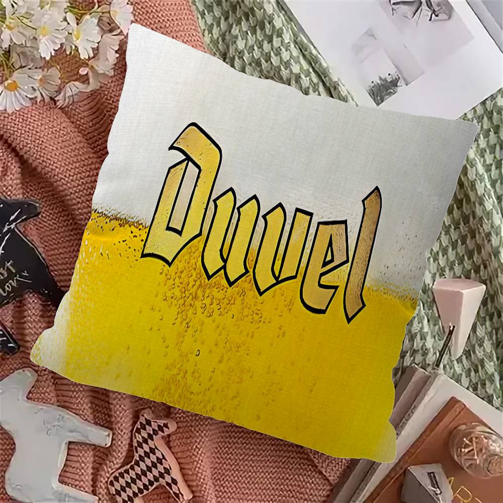 Duvel Bier Kissenbezug Polyester Sofakissen Dekorative Wurfkissen Heimdekoration Kissenhülle