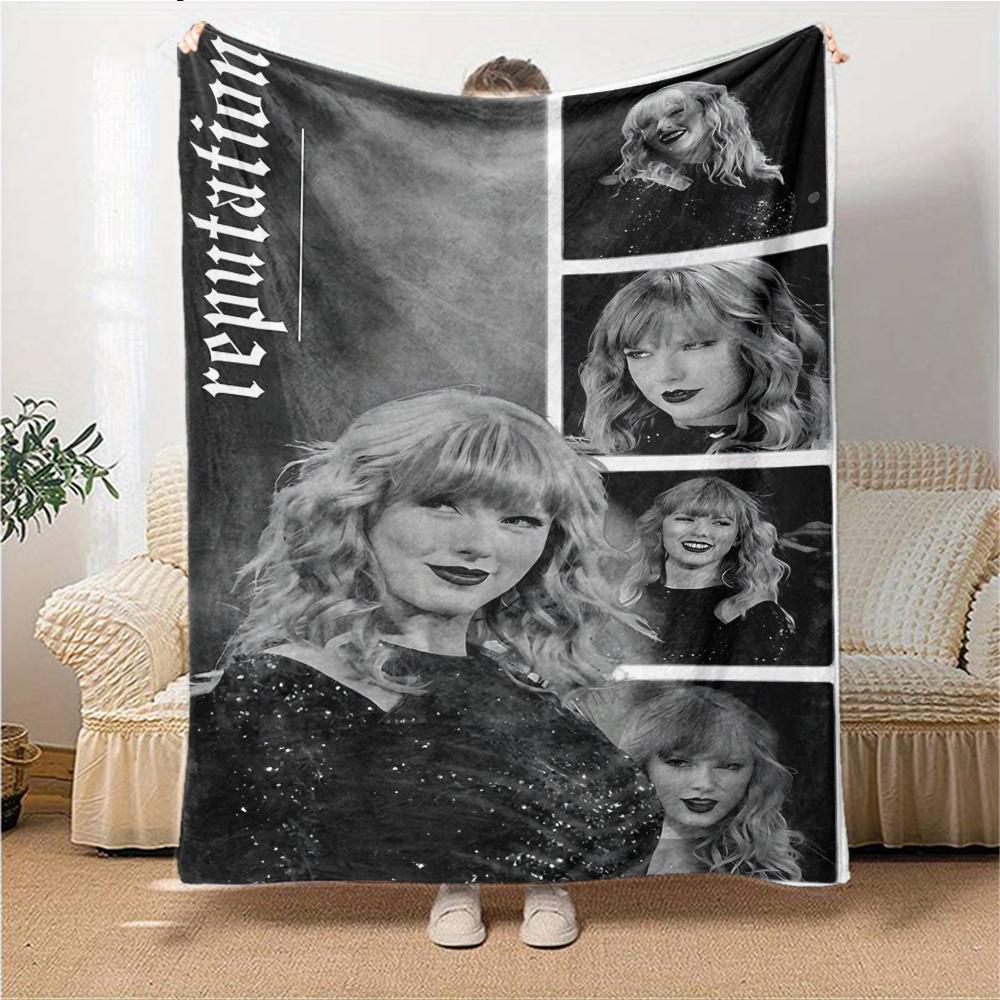 Taylor Swift Reputation Tour Blanket Soft Throw Blanket For Home Bedroom Bed Sofa Travel Office Solid Christmas Blanket