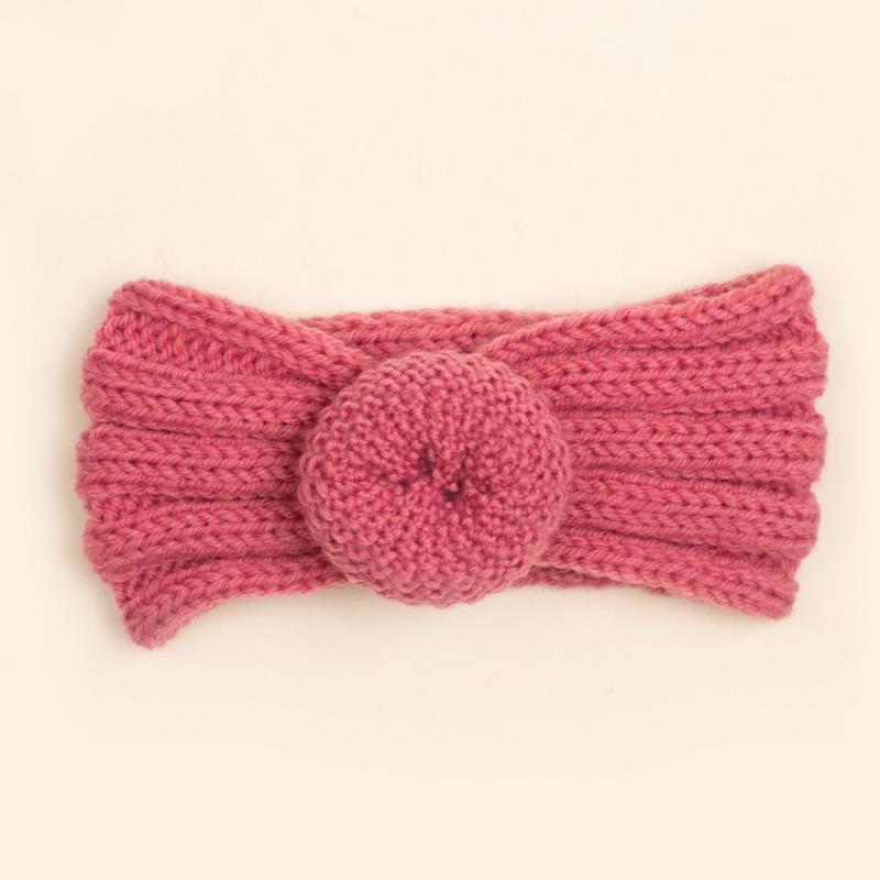 Autumn and Winter New Baby Wool Donut Hair Accessories, Children's Knitted Wool Headband, Baby Headband