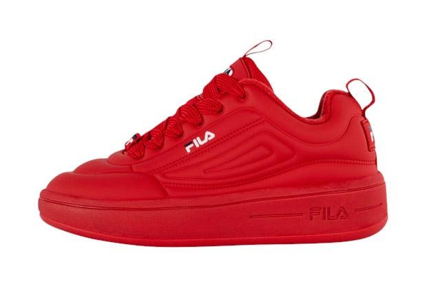 Fila Damen Rot Sneakers Superbubble - Bild 4