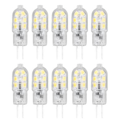 10Pcs G4 LED Birne Helligkeit Dimmen Hohe Farbe Rendering Transparent Shell Glühbirnen für