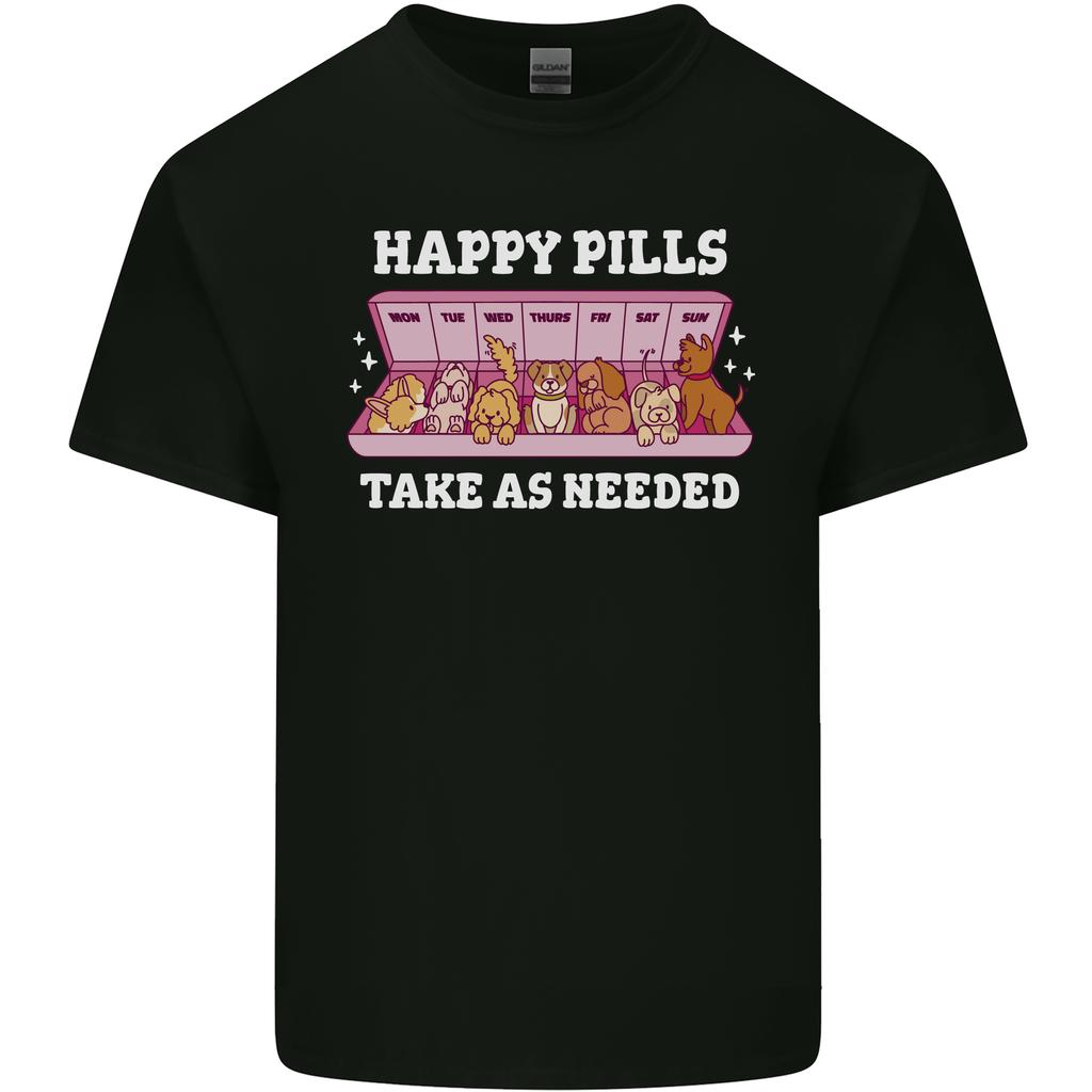 Happy Pills Antidepressants Dogs Unisexs Light Cotton TShirt