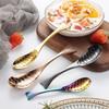 Gold-Plated 304 Stainless Steel Spoon - Creative Cartoon Fish Design, Perfect for Soup, Dessert, Rice, Stirring, and Teaspoon Uses.