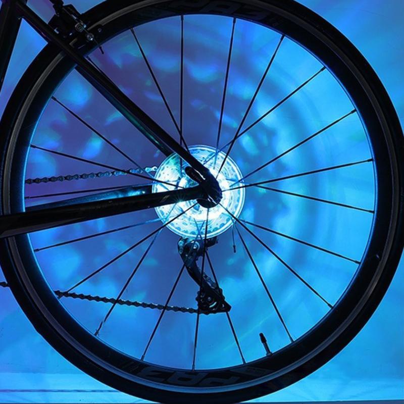 Bike Wheel LED Lights 7 Color Changing Flashing Modes One Click Switch for Kids Night Riding Safety
