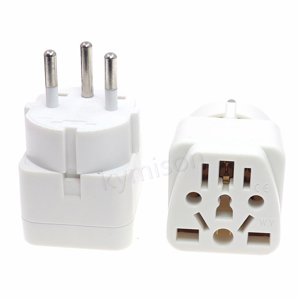 Universal Israe IL Plug Adapter 3 Pin EU Euro AU US UK To Israel Travel Adapter Electric Power Cord Charger Socket Outlet 10A