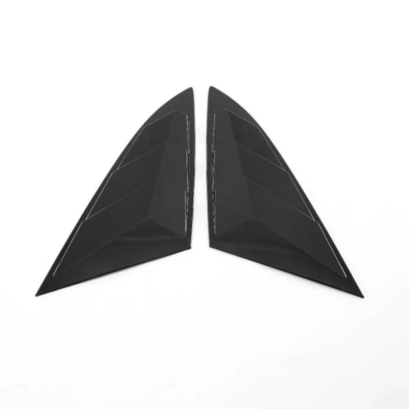 For Changan UNIV UNI-V   2024 ABS Carbonfiber Black Car Side Window Triangle  Rear Spoiler Wing Cover Trim  Accessories