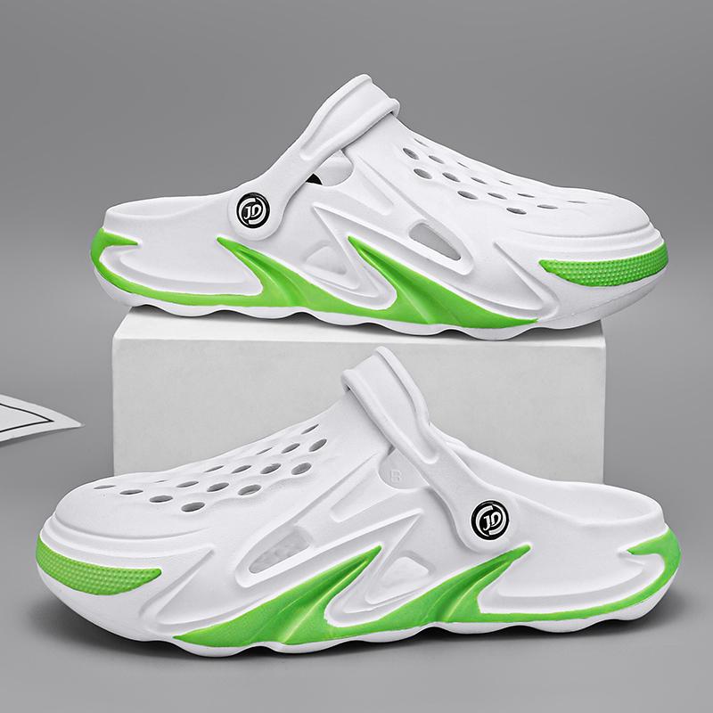 Sandalias para hombre, zapatos casuales, zapatillas ligeras de EVA, zapatos a juego de colores, zuecos de playa de verano