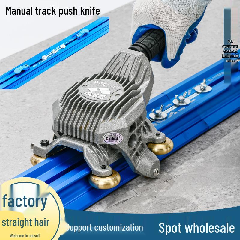 Adjustable Rail Sliding Knife 2.2-3.8m Large Slab Cutter for Tile & Glass