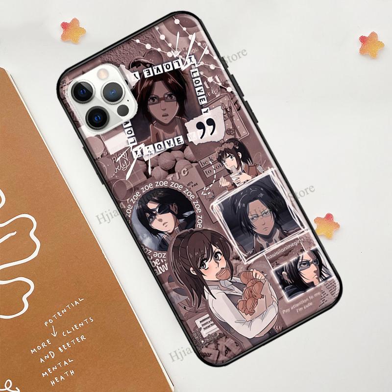 Pouzdro Hange Zoe Attack on Titan anime pro iPhone 12 Pro Max 13 mini 6S 7 8 Plus SE 2020 Pouzdro pro iPhone 11 Pro Max XS X XR