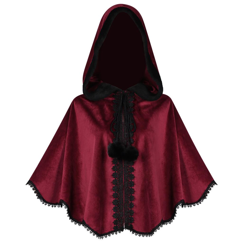 American Fantasy Cosplay Cloak With Polyester Fabric For Stage Performance And Costume Parties