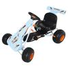 Go-Kart Pedal Car, Light Blue, Adjustable Seat, Handbrake, Forward/Reverse Gears