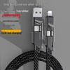 Zinc Alloy Braided 4-in-1 Type-C PD Fast Charging USB Cable