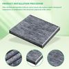 Cabin Air Filter With Activated Carbon, CP285 CF10285 Engine Air Filter, Automotive Interior Accessories AC & Heater Cabin Filter Replacement For