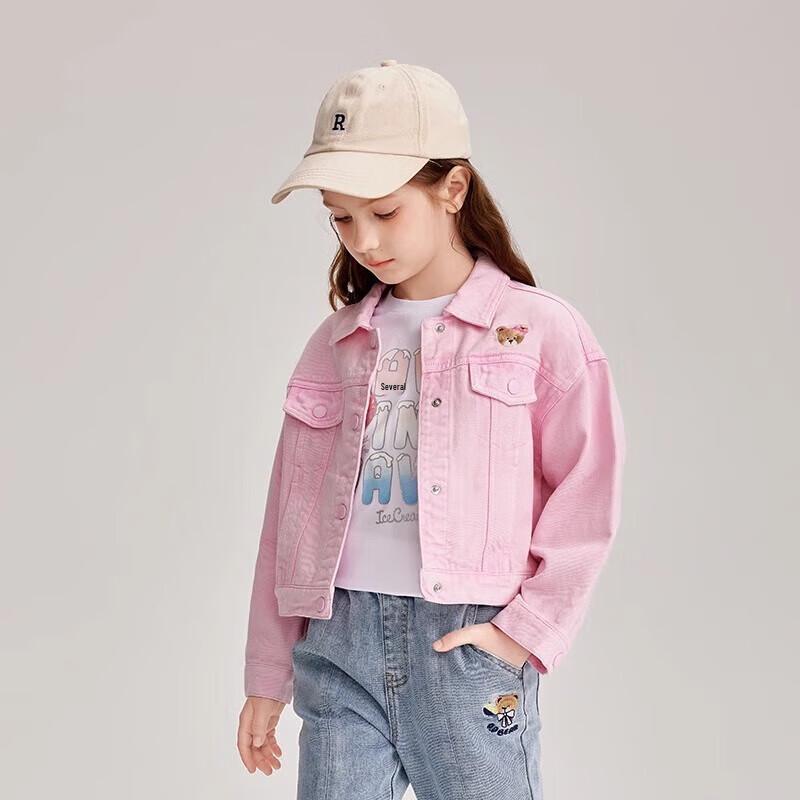 PawinPaw Girls  Cartoon Bear Denim Jacket 140 cm