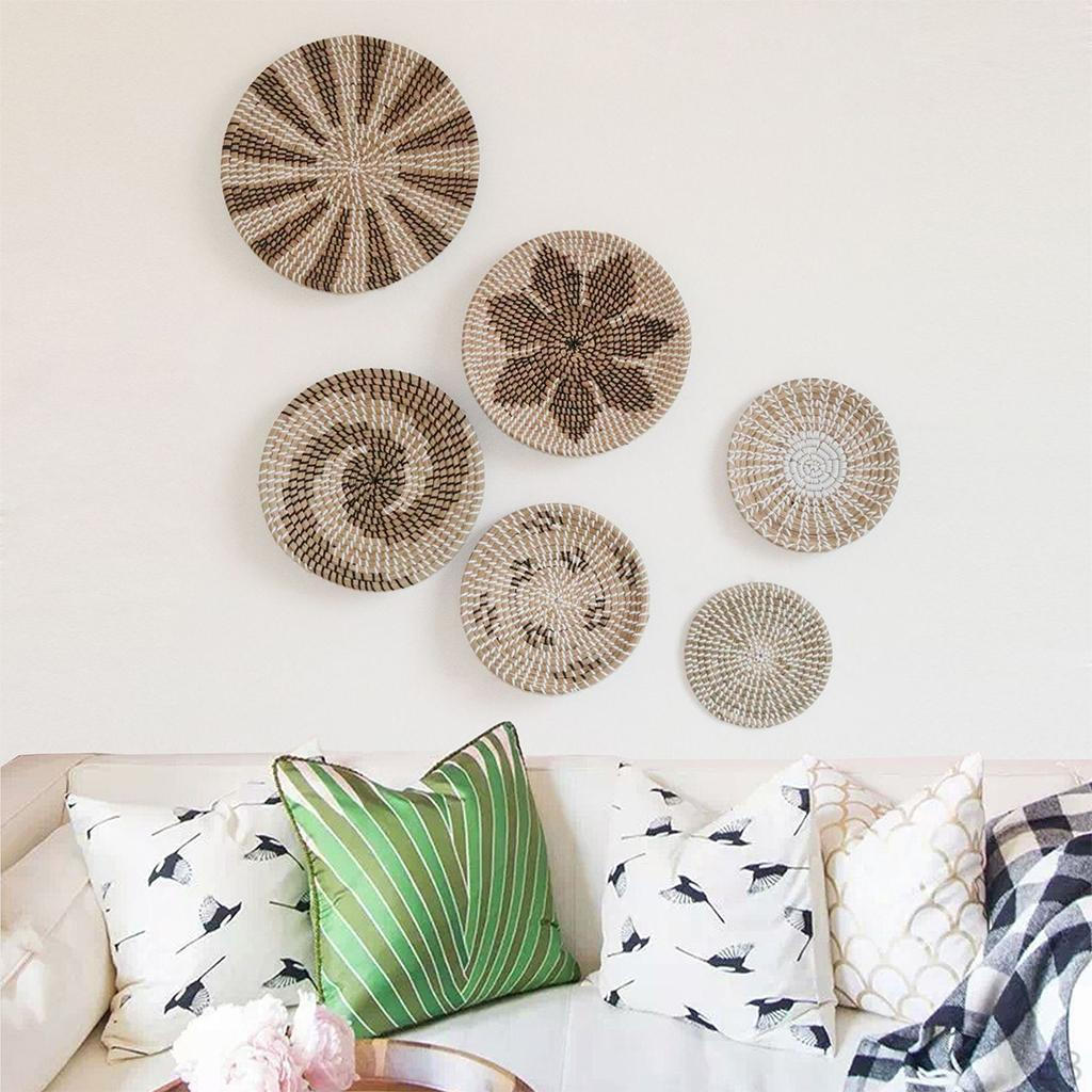 Wall Basket Decor Rustic Flat for Farmhouse Kitchen