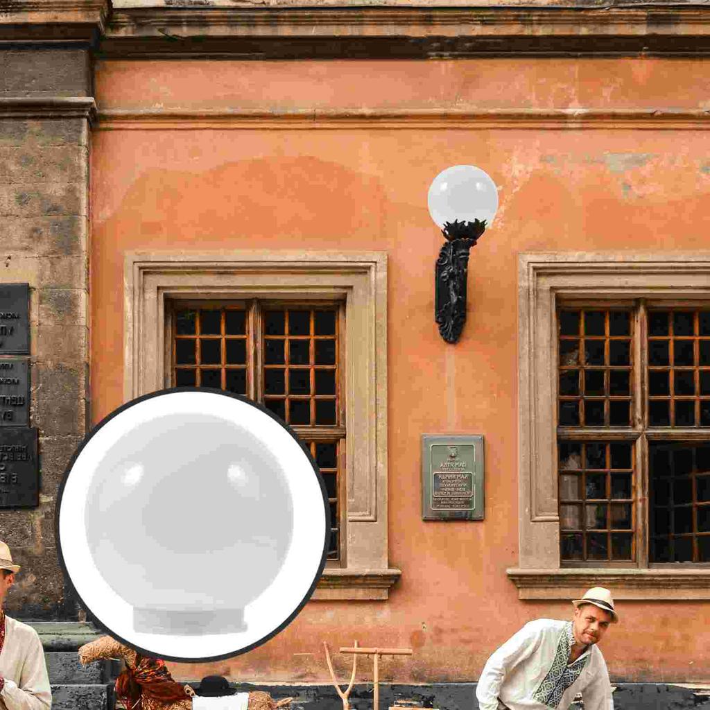 Ball Lampshade Post Acrylic Globe Light Bulbs Replacement Patio Fixture Wall Ceiling Fan Floor