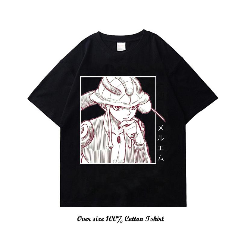 Japanese Anime Hunter X Hunter Graphic Print T Shirt Vintage Plus Size Cotton Crew Neck Short Sleeve T Shirt Women Men