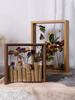 Dry flower photo frame DIY three-dimensional hollow frame Double sided dried roses eternal flowers placing dried flowers decor