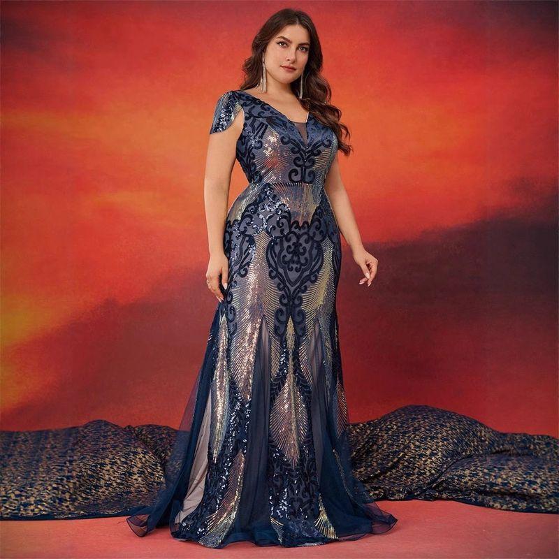 Plus Size Evening Dress Birthday Party Dress Large Size Wedding Dress 4XL