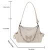 PU Material Four Seasons General Fashion All-match Small Backpack Chain Bow Solid Color Casual Dating Party Work