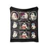 Flannel Blanket 70 Cm Halloween Printed Cozy Soft Throw for Couch Bed