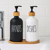 2Pcs Refillable Hand Dish Soap Dispenser Rust-Proof Lotion Pump Bottle Kitchen Sink