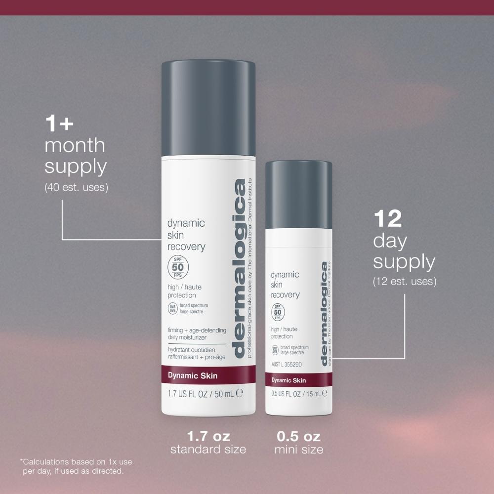 Dermalogica Dynamic Skin Recovery Moisturizer Sunscreen Spf 50 .5 Oz   15 Ml .5 Oz   15 Ml