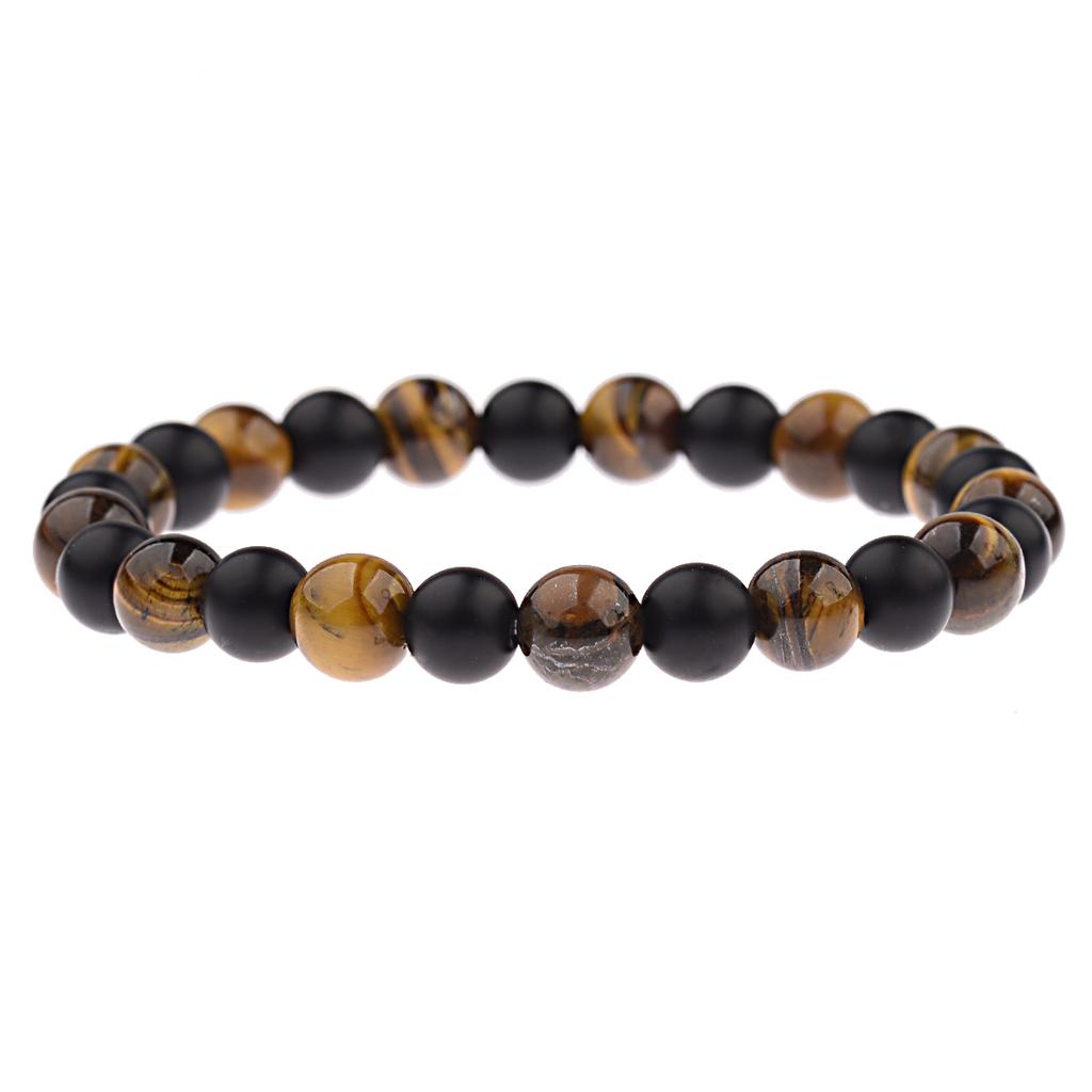 Natural Wood Beads Bracelet Women Men Yoga Meditation Prayer Om Pendant Wooden Jewelry Classic Sliver