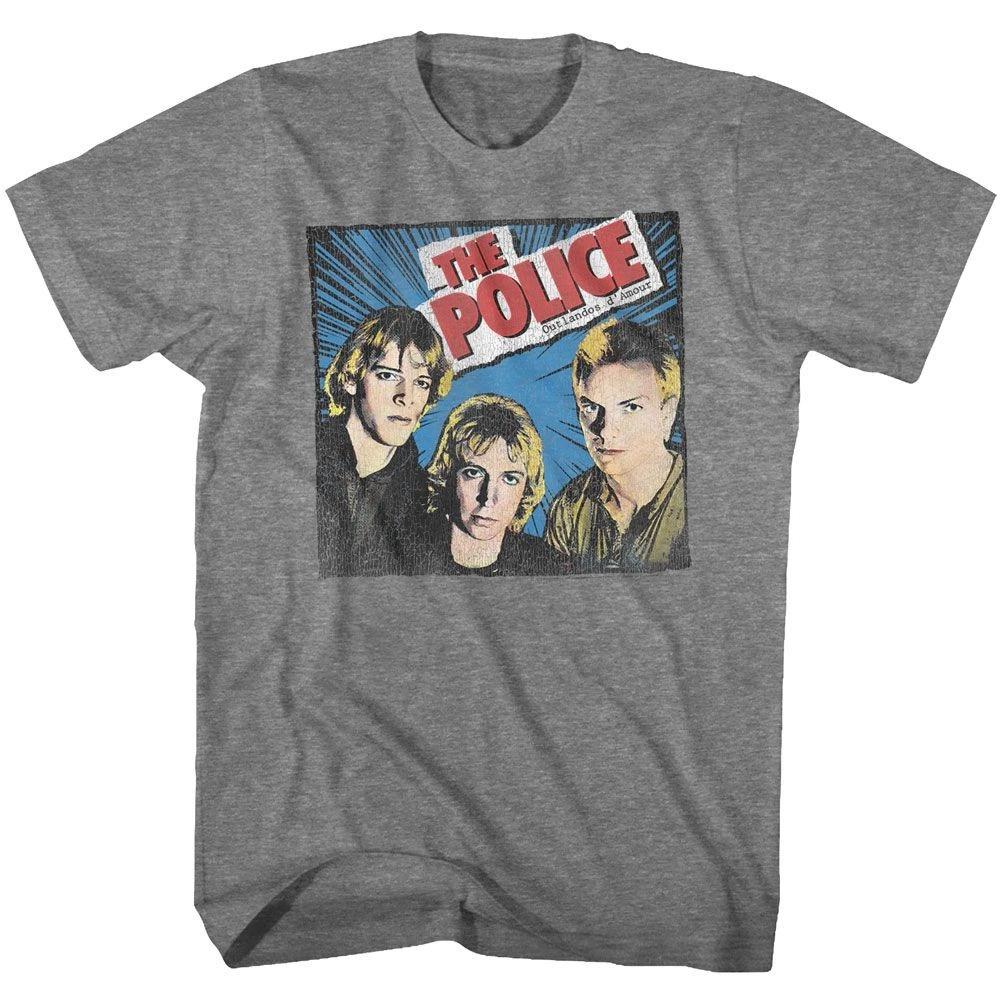 The Police - Comic-Ish - Short Sleeve - Heather - - Children s T-shirt 100