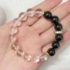 Crystal Beaded Bracelet for Women 10mm Round Beads Obsidian Bangle Semi-Precious Gemstones Bracelets DIY Jewelry Gifts