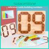 Planche d'apprentissage des mathématiques Montessori en bois avec chiffres pour enfants Jouet puzzle éducatif