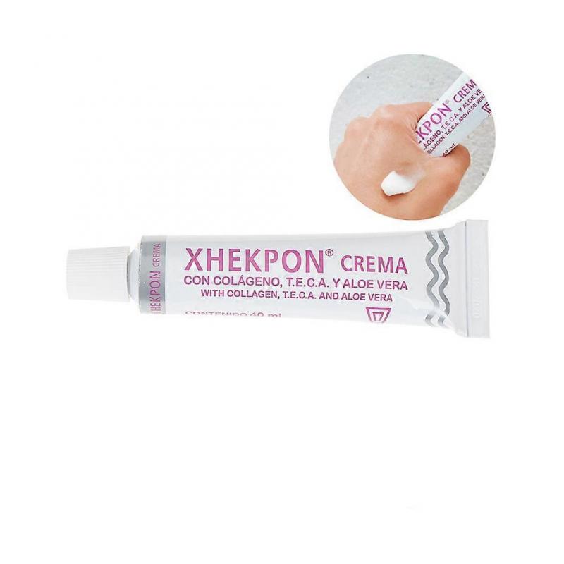 3X Creme für Gesicht, Hals und Dekolleté Hautpflege-Creme mit hydrolysiertem Kollagen und Aloe Vera/Anti-Aing-Creme 40ml Fördert die Hautfeuchtigkeit