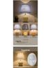 European Style Ceramic Bedside Lamp: Fashionable, Dimmable Night Light with Fabric Shade for Bedroom or Study.