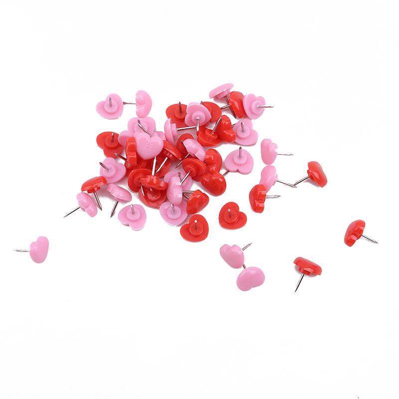 Buy HeartShaped Creative Romantic Cute Push Pin Thumbtack Office School Supplies at affordable