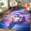 1pc Elegant Unicorn Print, Design Indoor Area Rug, Soft, Anti-Slip, and Durable Gaming Room Decor for Bedroom, Living Room, and Exercise Rug