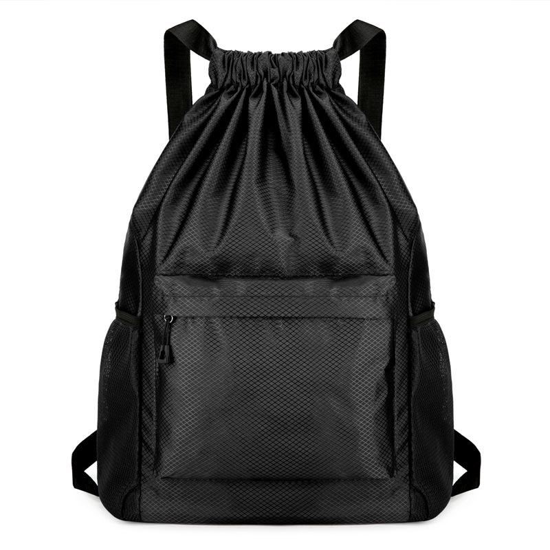 Herren Fitness Basketball Kordelzug Rucksack - Großes Fassungsvermögen, Wasserabweisend, mit Logodruck