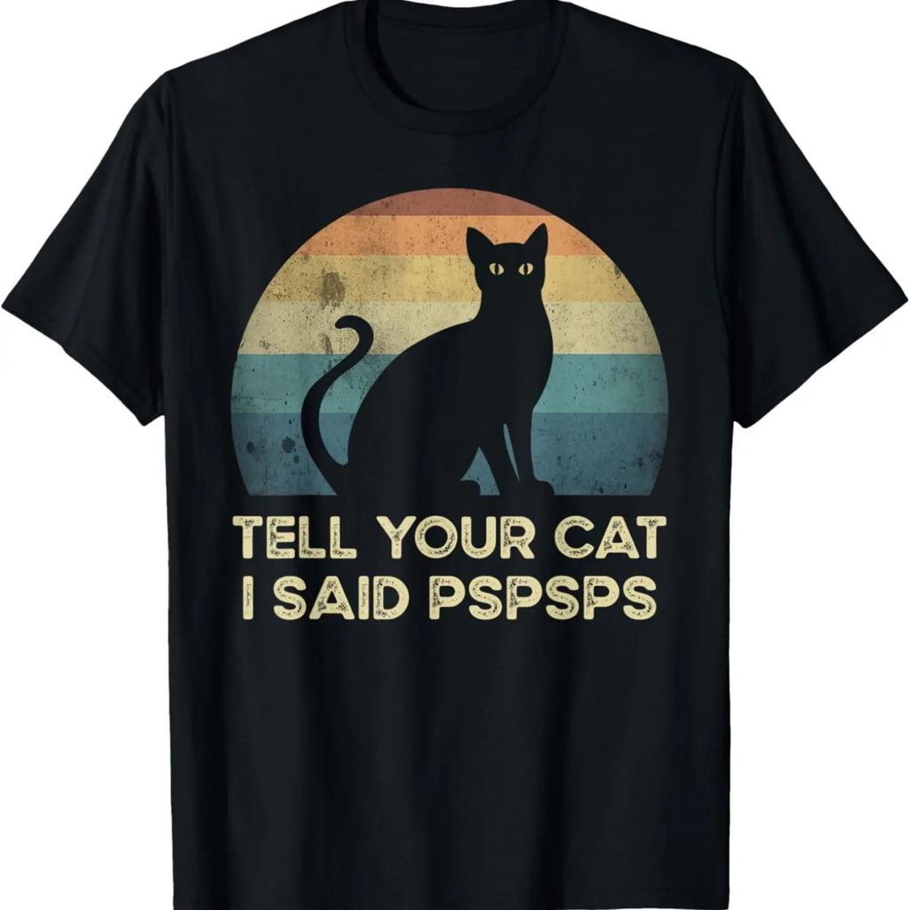 Funny Cat Retro Vintage T-Shirt