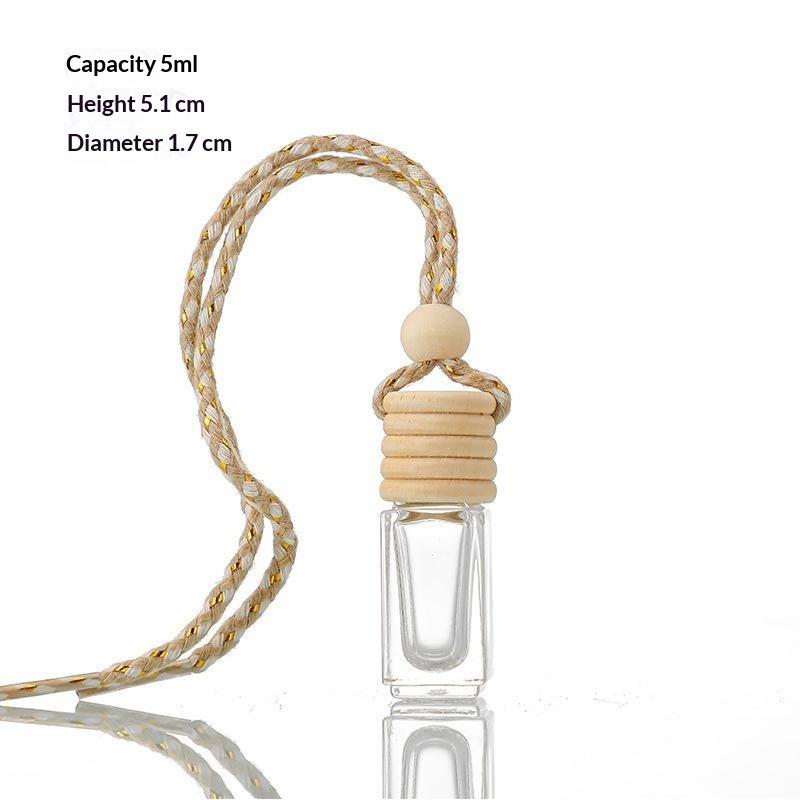 Empty Refillable Hanging Car Diffuser Bottles 21PCS 8ml Transparent Air Freshener Perfume Container Gift for Friends
