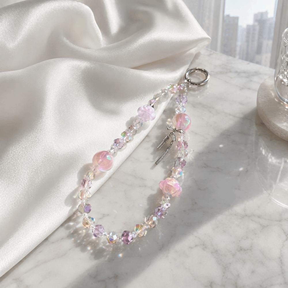 Anti-Lost Function Phone Chain Pendant Beaded Chain Beaded Pendant Accessory  Women's Accessory