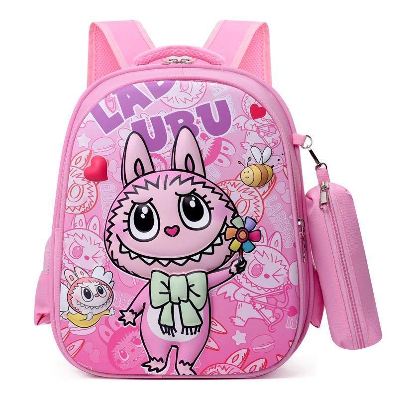 Labubu School Bag New Children's Primary School Students Kindergarten First-class Backpack Light and Cute Backpack Men CLE
