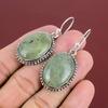 Moss Prehnite Earrings Vintage Earring Natural Gemstone Jewelry 925 Sterling Silver Earring Handmade Earring Decent Jewelry Gifts For Mother