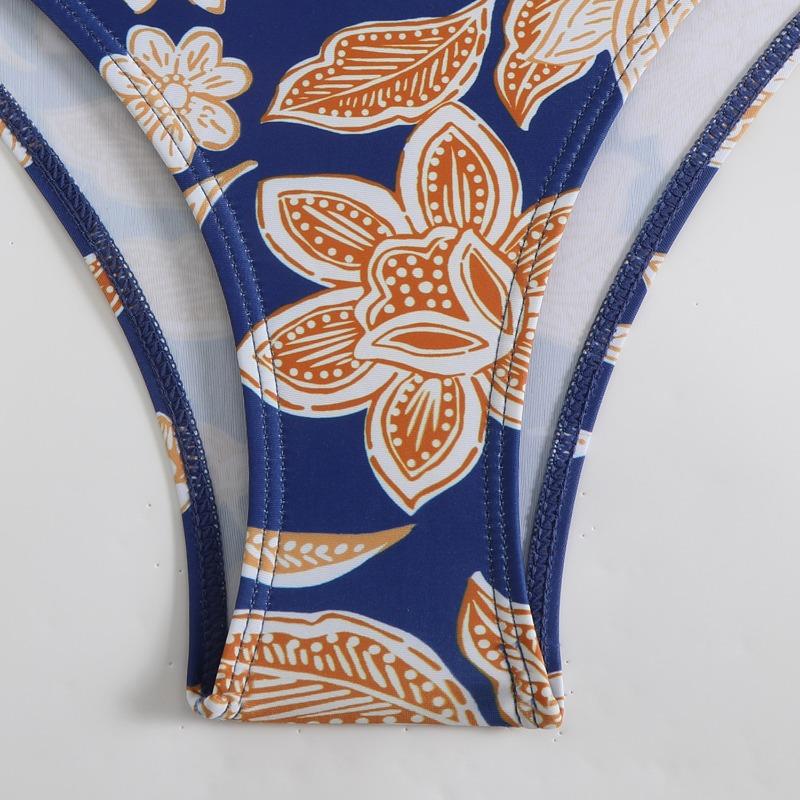 New bikini women's one-piece swimsuit digital printing swimsuit fashionable and sexy suspender swimsuit